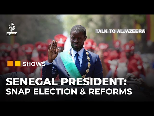 ⁣Senegal's president on reforms, snap election and pan-Africanism | Talk to Al Jazeera