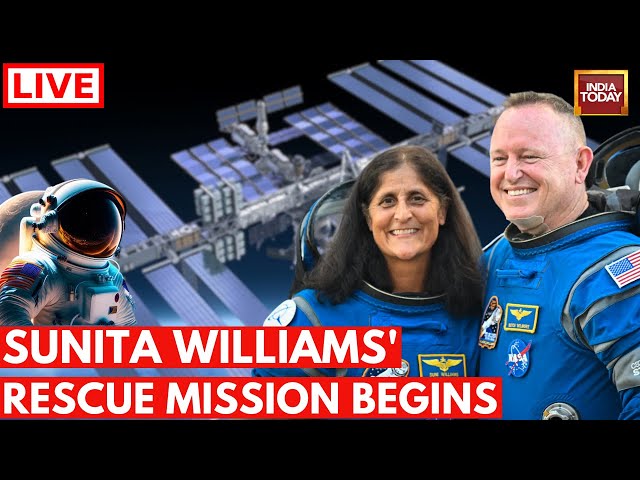 ⁣LIVE: SpaceX Rescue Mission For Sunita Williams And Butch Wilmore | SpaceX Rescue Mission LIVE