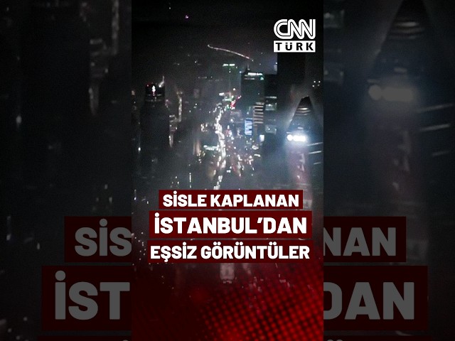 ⁣İstanbul'u Sis Bürüdü, Ortaya Bu Eşsiz Görüntüler Çıktı!