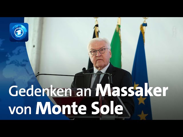 ⁣Steinmeier in Italien: Gedenken an SS-Massaker in Marzabotto