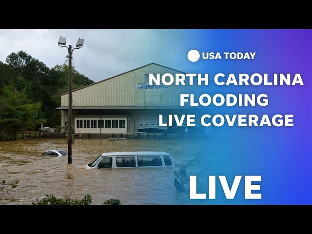 ⁣Watch live: Asheville flooding live coverage