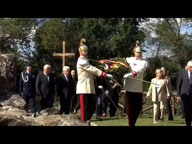 ⁣German and Italian Presidents attend 80th anniversary of World War II Marzabotto massacre