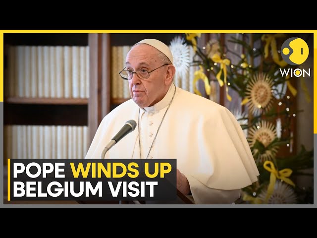 ⁣Pope Francis Ends Multi Day Visit To Belgium | Latest News | WION