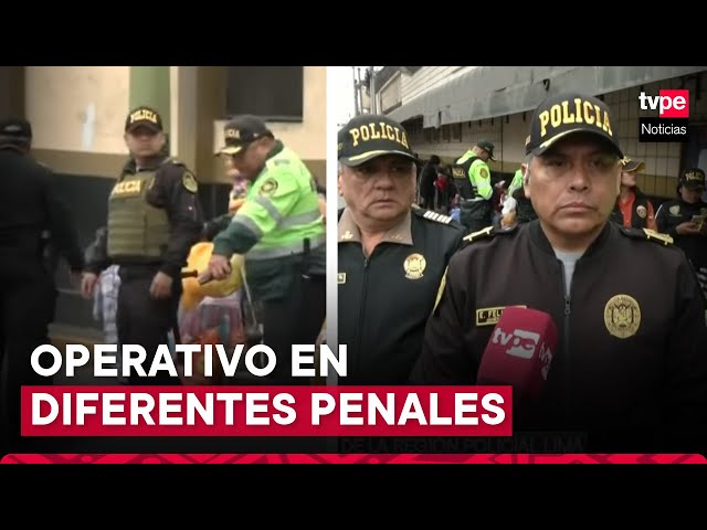 ⁣Chorrillos: PNP realiza operativo en exteriores del penal Santa Mónica