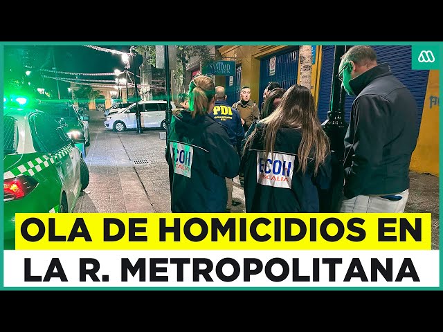 ⁣Balaceras y homicidios en la Región Metropolitana: La violenta noche en la capital