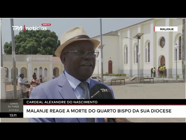 ⁣Cardeal Alexandre do Nascimento - Malanje reage a morte do quarto bispo da sua diocese