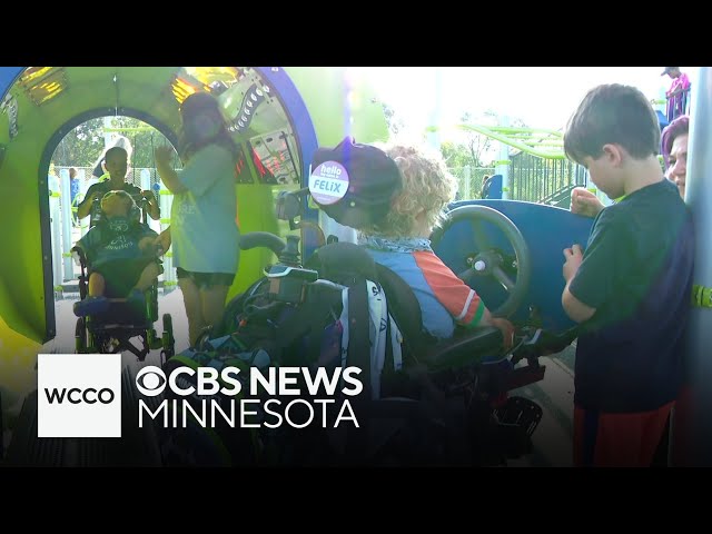 ⁣Accessible playground opens in Hopkins after years of work