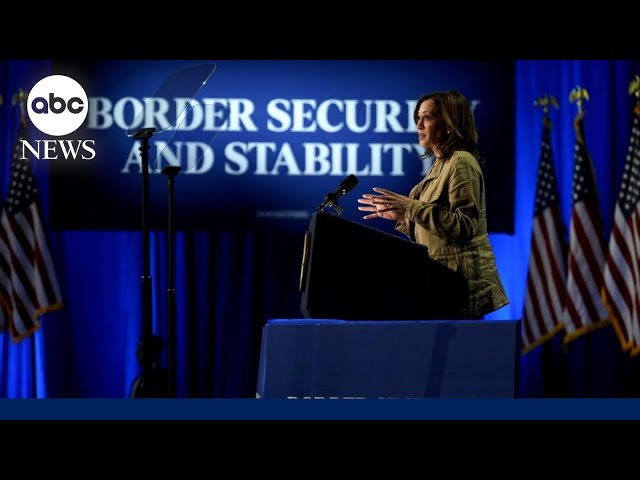 ⁣Harris campaigns on the southern border, confronting key election vulnerability