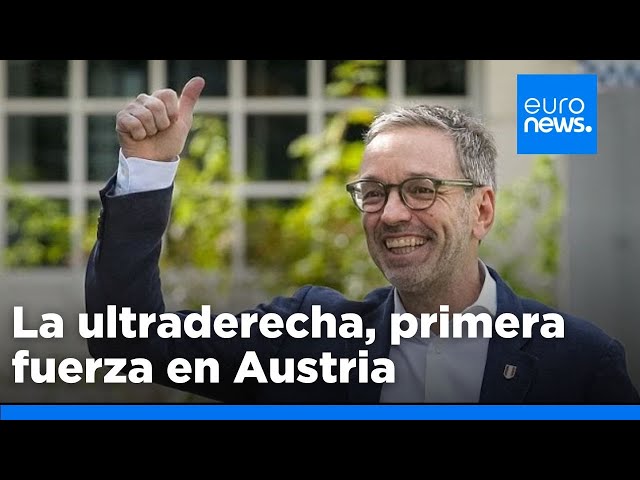 ⁣El ultraderechista Partido de la Libertad, primera fuerza en Austria según sondeos a pie de urna