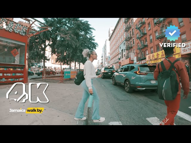 ⁣✔️JAMAICA WALK BY | Walking Canal Street DANGEROUS Market in America UNCUT RAW FOOTAGE NYC 2024 4K