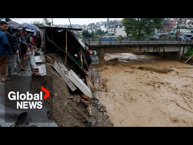 ⁣Nepal faces daunting cleanup after 2 days of heavy rain trigger severe flooding, landslides