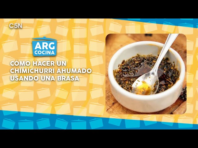 ⁣ARGENTINA COCINA: la RECETA del CHIMICHURRI AHUMADO