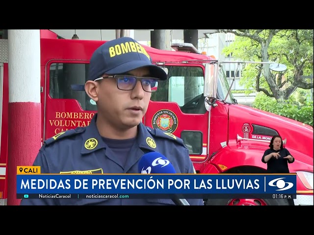 ⁣En Cali se activaron medidas de prevención por las lluvias