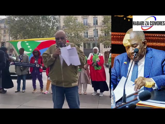 ⁣Mandamano à Paris contre Azali Assoumani