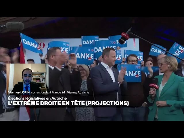 ⁣Législatives en Autriche : l'extrême droite en tête du scrutin, selon des projections