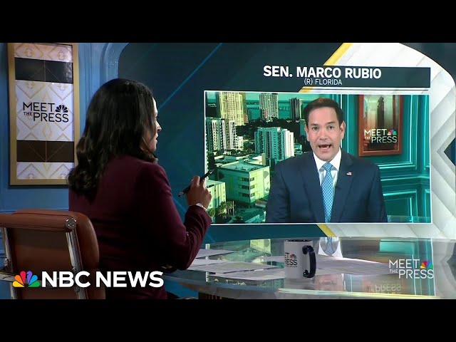 ⁣Sen. Marco Rubio says the war in Ukraine will end 'with a negotiated settlement'