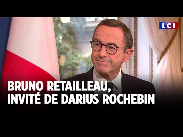 ⁣Bruno Retailleau, ministre de l'Intérieur, invité de Darius Rochebin