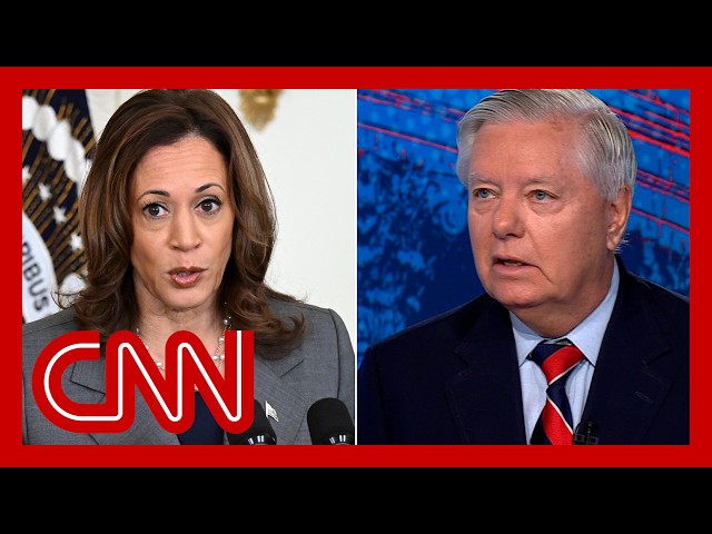 ⁣Sen. Graham reacts to Trump calling Harris ‘mentally disabled’