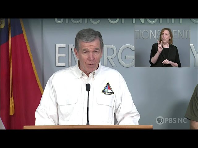 Gov. Cooper addresses impacts of Hurricane Helene