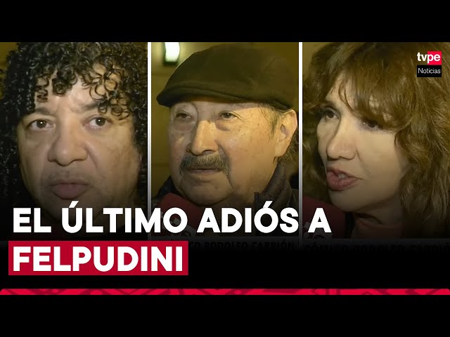 ⁣Artistas dieron el último adiós al entrañable cómico Rodolfo Carrión, más conocido como Felpudini