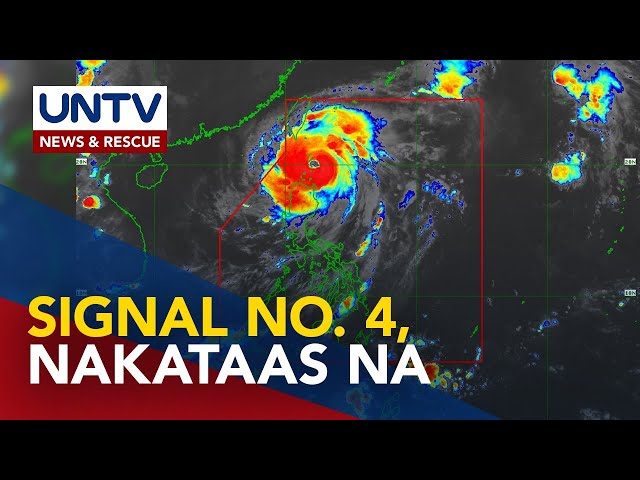 ⁣Signal #4, nakataas sa Batanes at Babuyan Islands dahil sa bagyong Julian; Landfall, inaasahan na