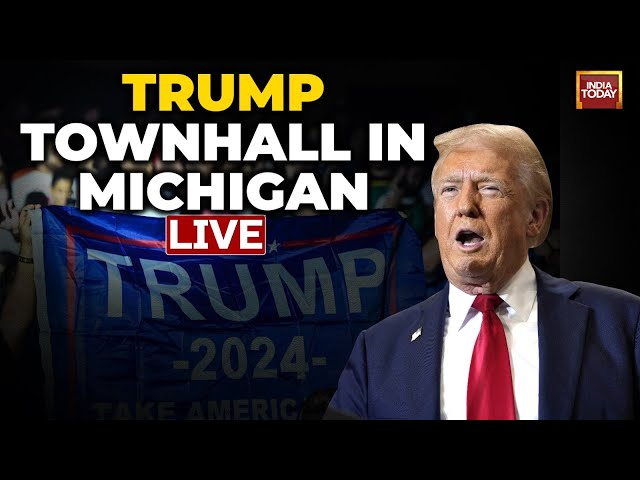 ⁣Trump Speech LIVE: Trump Townhall In Michigan | Trump News | US Elections