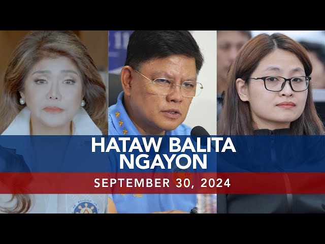 ⁣UNTV: Hataw Balita Ngayon | September 30, 2024