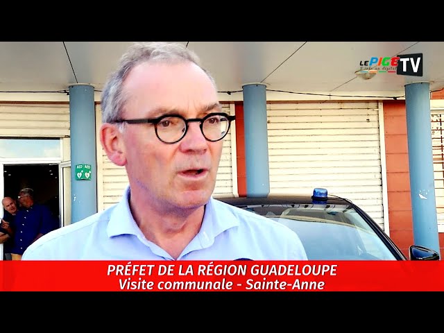 ⁣Préfet de la région Guadeloupe : Visite communale - Sainte-Anne