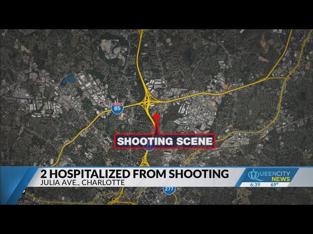 ⁣2 people seriously hurt in north Charlotte shooting