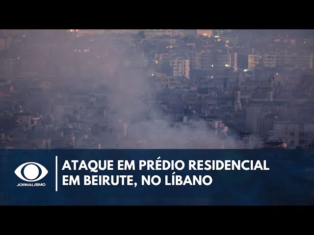 ⁣Israel faz ataque aéreo em prédio residencial em Beirute, capital do Líbano