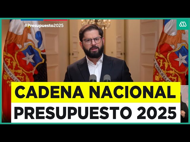 ⁣Presidente Boric presenta Ley de Presupuesto 2025: Aumentará gasto en 2,7% con foco en seguridad