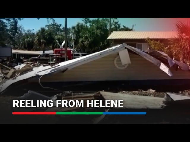 ⁣Florida town faces daunting cleanup from Hurricane Helene