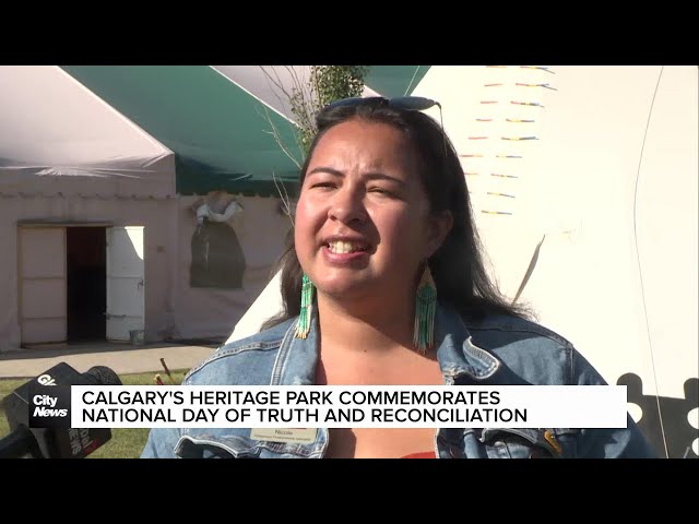 ⁣Calgary's Heritage Park commemorates the National Day of Truth and Reconciliation