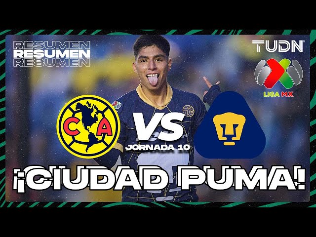 Resumen | América vs Pumas | Liga Mx -AP2024 - J10 | TUDN