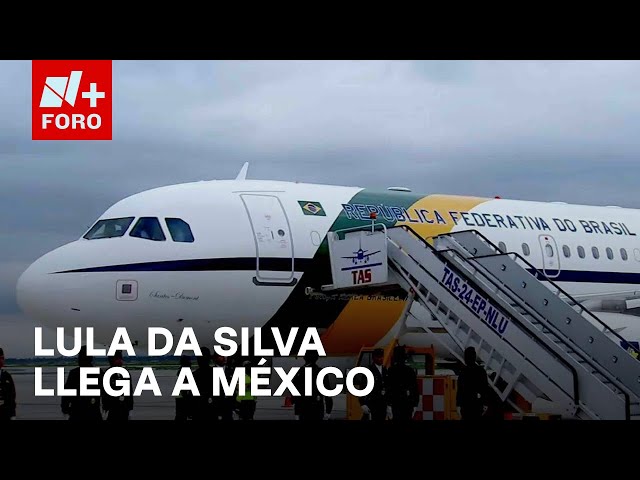 Presidente de Brasil, Luiz Inácio Lula da Silva, llega a México para toma de protesta - N+ FORO