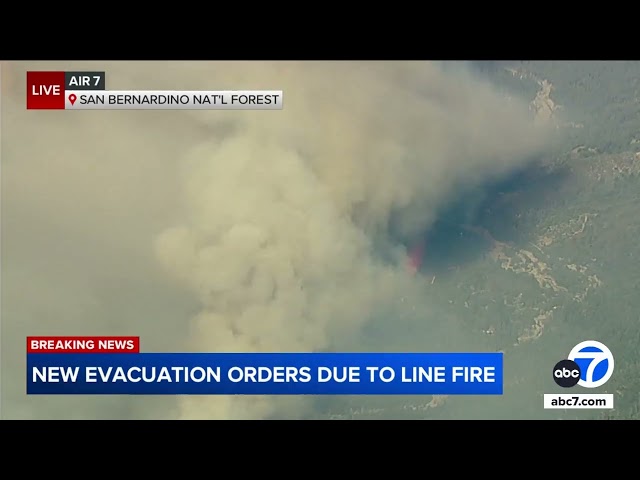 ⁣Line Fire flare up prompts new evacuation orders in San Bernardino County