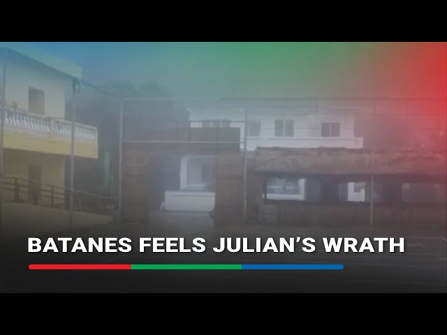 ⁣Julian brings heavy rains, strong winds to Batanes | ABS-CBN News