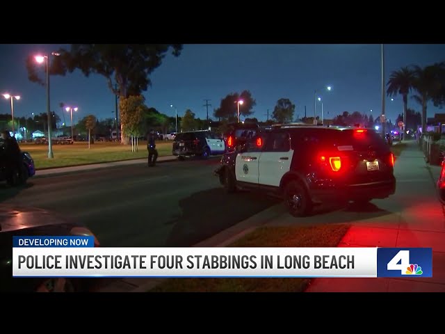 ⁣Police presence increased after wave of stabbings in Long Beach