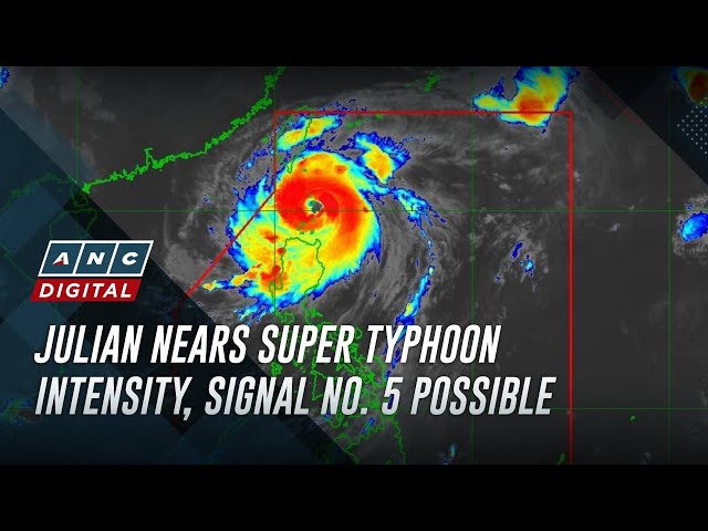 ⁣Julian nears super typhoon intensity, Signal no. 5 possible | ABS-CBN News