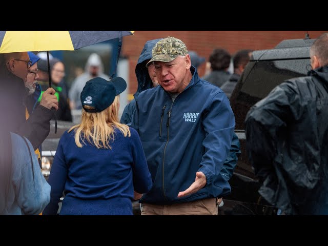 ⁣Tim Walz humiliated after being booed at college football game