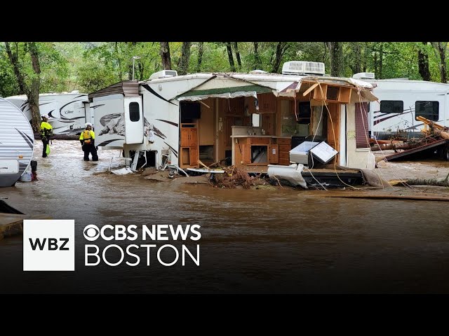 ⁣Massachusetts crews helping with recovery after Hurricane Helene hits the southeast