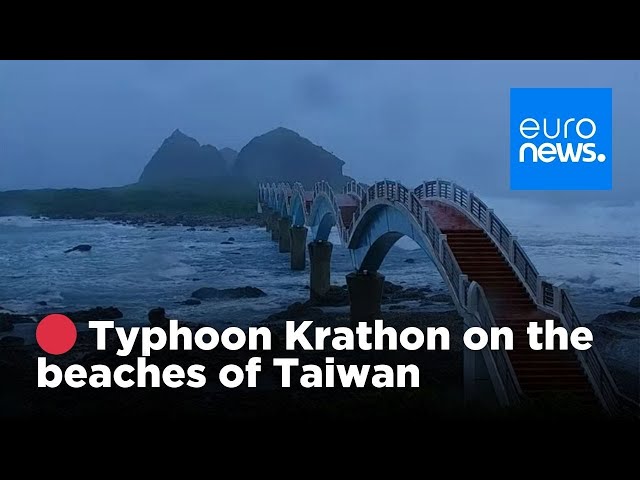 ⁣ LIVE - Typhoon Krathon Heads To Taiwan After Passing Over The Philippines | euronews 