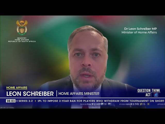 ⁣'We are working systematically to reduce backlog' - Minister Leon Schreiber