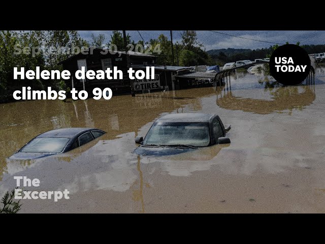 ⁣Helene death toll climbs to 90 | The Excerpt