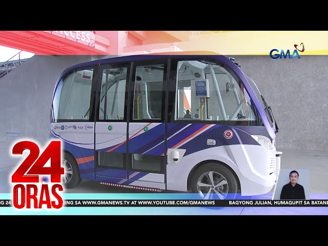 ⁣Unang self-driving bus sa Pilipinas na bumibiyahe sa New Clark City; libre pamasahe... | 24 Oras