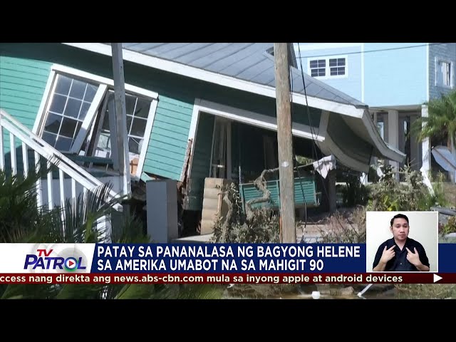 ⁣Mga Pinoy apektado ng Bagyong Helene sa Amerika