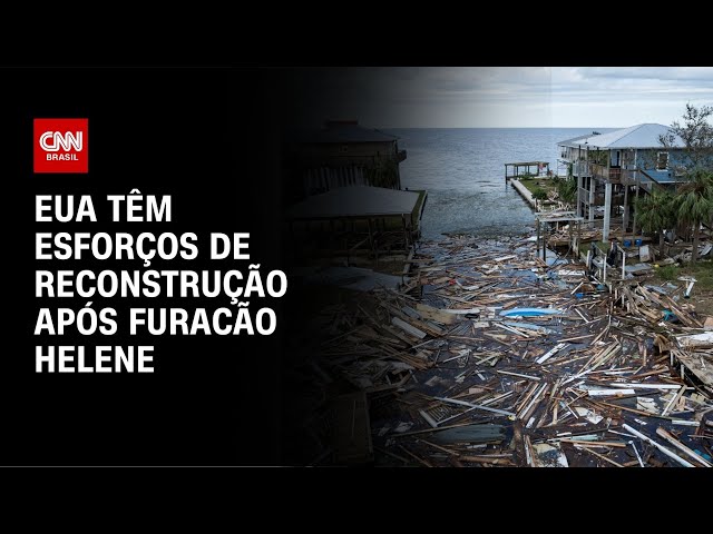 ⁣EUA têm esforços de reconstrução após furacão Helene | CNN NOVO DIA