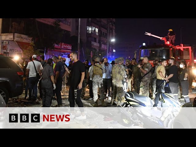 ⁣Hamas says leader in Lebanon killed as Israeli air strikes reported across country | BBC News