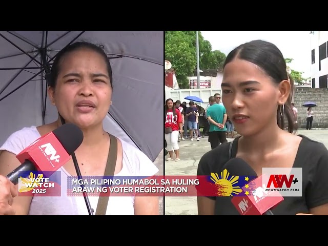 ⁣Mga naghahabol sa huling araw ng voter registration dumagsa | Vote Watch