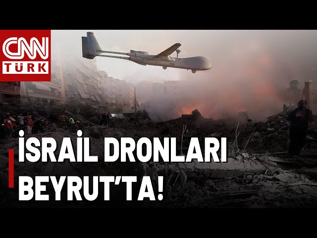 ⁣SON DAKİKA  İsrail Dronları Havada, Lübnan Panikte! Heronlar Beyrut'ta Keşif Uçuşu Gerçekleştir